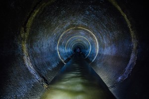 underground sewer tunnel 